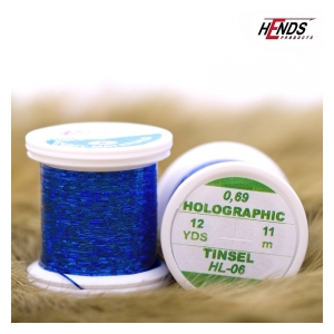 Hends Holographic tinsel 0,69mm 10m - Modrá