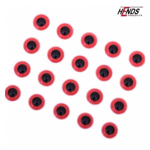 Hends Epoxy eyes - Červená 2,7mm