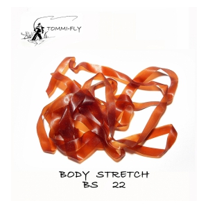 Tommi Fly body stretch - červeno hnědá-4mm