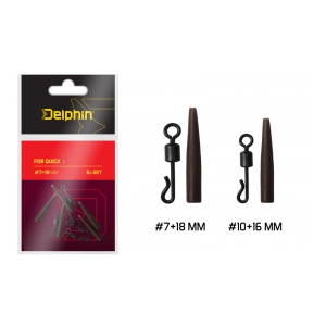 Delphin Rychlovýměnné obratlíky a převleky  FDR Quick L/ Set 5ks - #7+18mm