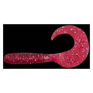 Relax Gumová nástraha Twister Standard 4 cm 5 ks Dark Pink Glitters