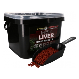 STARBAITS Red Liver Pelety Mixed 2kg