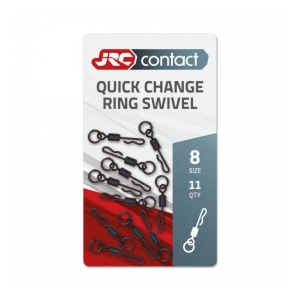JRC Rychlovýměnný obratlík s kroužkem Quick Change Ring Swivel vel. 8 - 11ks