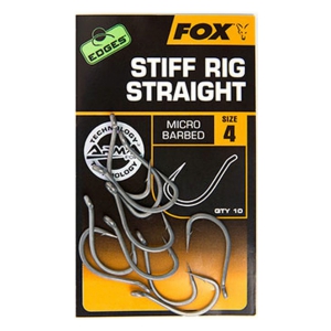 Fox International Háčky s protihrotem Edges Armapoint Stiff Rig straight size 5