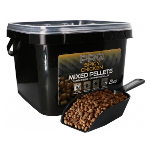 STARBAITS Pro Spicy Chicken Pelety Mixed 2kg