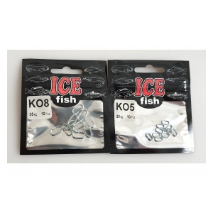 ICE fish Kroužky oválné KO8 35kg 10ks