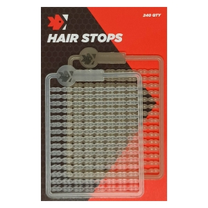 Feeder Expert Zarážky Hair Stops čiré + hnědé 240 ks