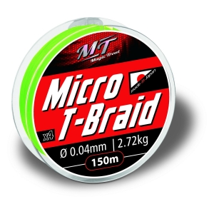 Quantum Magic Trout Pletená šňůra  Micro T-Braid 150 m 0,10 mm  7,26 kg zelená