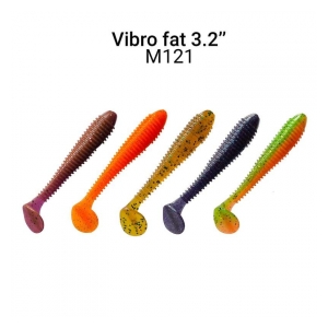 Crazy Fish Vibro Fat 8cm barva M121 Mix 5ks