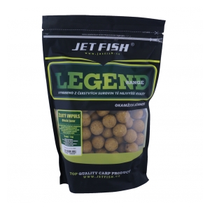 Jet Fish Boilie Legend Range 1kg 24mm Žlutý Impuls Ořech/Javor