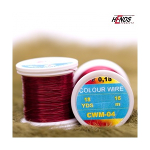 Hends Color wire 21,6m 0,09mm - červeno - hnědý
