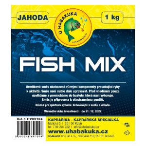 U Habakuka Krmítková směs Fish Mix - 1kg - Jahoda