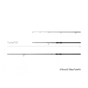 Delphin Rybářský prut STALX - 300cm/3.25lbs/TeleFIX