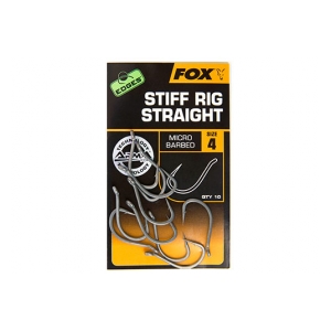 Fox International Háčky s protihrotem Edges Armapoint Stiff Rig straight size 4