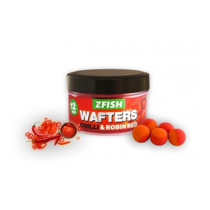 ZFISH Vyvážené Boilies Balanced Wafters 12mm Chilli-Robin Red