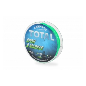 Carp ´R´ Us Spodová šnůra Total Spod/Marker Braid Fluo green 300m, 0,19mm 6,8kg/15lb
