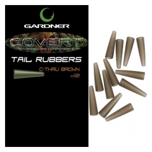 Gardner Převleky Covert Tail Rubbers C-Thru, trans. hnědá