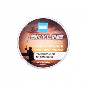 Nash Rybářský vlasec Skyline Mono Low Visiblity Clear 0,35mm/15lb 1000m