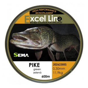 Sema  Vlasec Excel Line  Pike 600m/0,25mm - 8,4kg - zelená