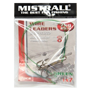 Mistral Lanko s trojháčkem wire 20 cm 7 kg-2ks